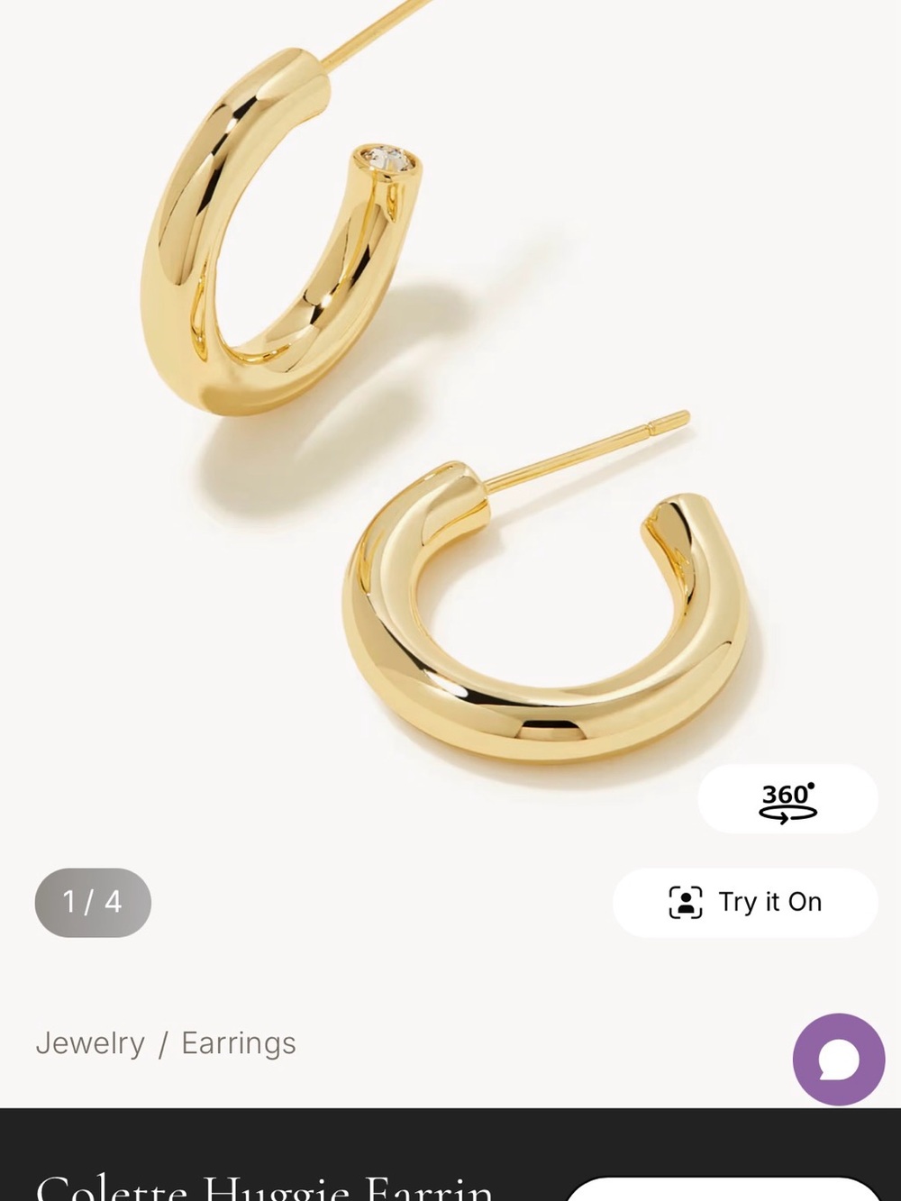 Kendra Scott Colette Gold Hoop Earrings